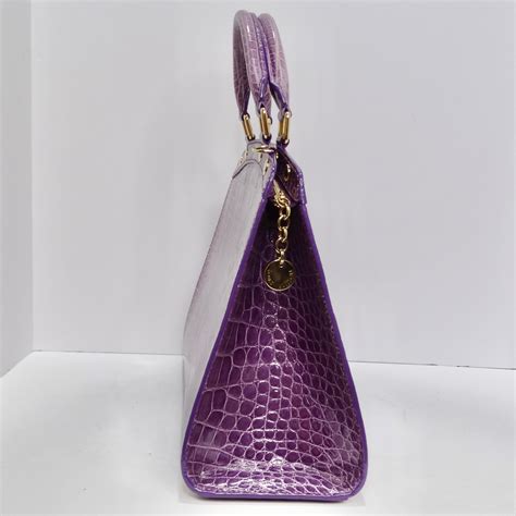 Louis Vuitton Purple Exotic Crocodile Brea Handbag